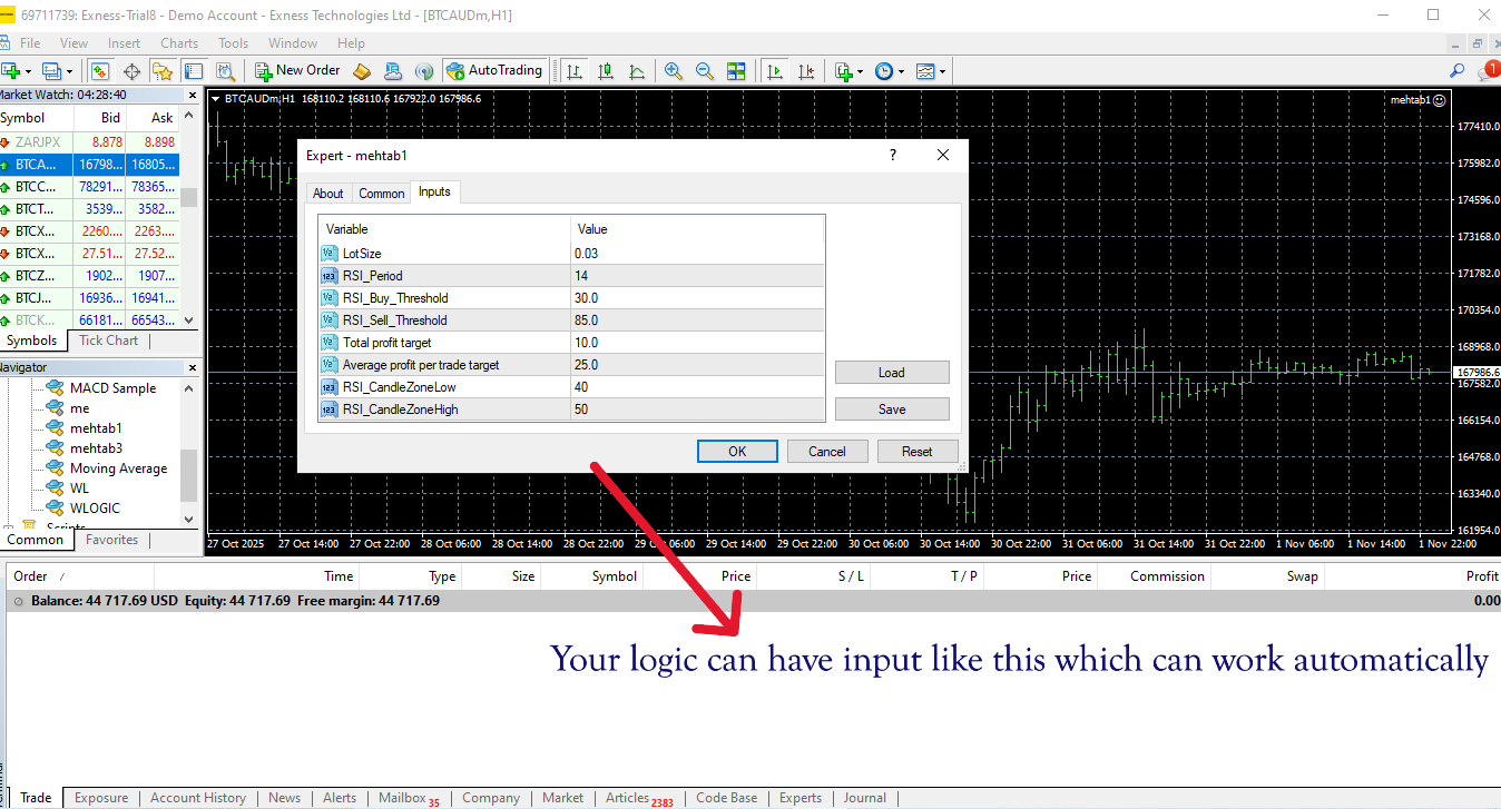 Custom trading service